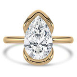 Pear Lab Created Diamond Tension Set Solitaire Engagement Ring in Yellow Gold (MVSLG1400-Y)