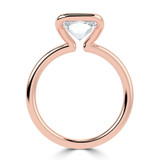 Radiant Lab Created Diamond Tension Set Solitaire Engagement Ring in Rose Gold (MVSLG1402-R)