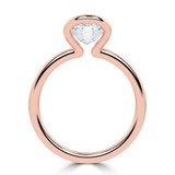 Cushion Lab Created Diamond Tension Set Solitaire Engagement Ring in Rose Gold (MVSLG1403-R)