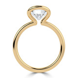 Round Lab Created Diamond Tension Set Solitaire Engagement Ring in Yellow Gold (MVSLG1404-Y)