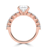 Pear Lab Created Diamond Solitaire with Accents Engagement Ring in Rose Gold (MVSLG1407-R)