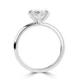 Marquise Lab Created Diamond Cathedral Knife Edge Solitaire Engagement Ring in White Gold (MVSLG1426-W)