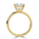 Princess Lab Created Diamond Solitaire Engagement Ring in Yellow Gold (MVSLG1441-Y)