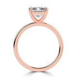 Radiant Lab Created Diamond Solitaire Engagement Ring in Rose Gold (MVSLG1497-R)