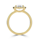 Marquise Lab Created Diamond 4-Prong Open Bridge Halo Engagement Ring in Yellow Gold (MVSLG1554-Y)