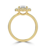 Marquise Lab Created Diamond 4-Prong Open Bridge Halo Engagement Ring in Yellow Gold (MVSLG1567-Y)