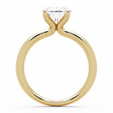 Oval Lab Created Diamond 4-Prong Solitaire Engagement Ring in Yellow Gold (MVSLG1585-Y)