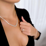 Princess Diamond Solitaire with Accents Engagement Ring in Yellow Gold (MVS0162-Y)