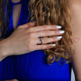 Round Diamond Vintage Tapered Solitaire Engagement Ring in White Gold (MVS0253-W)