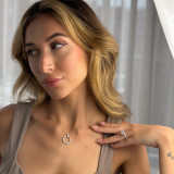 Round Diamond Cathedral Halo Engagement Ring in White Gold with Accents (MVS0255-W)