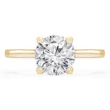 Round Diamond Solitaire Engagement Ring in Yellow Gold (MVS0269-Y)