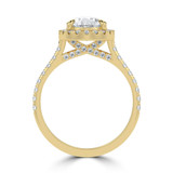Pear Lab Created Diamond Pear Halo Halo Engagement Ring in Yellow Gold (MVSLG1639-Y)