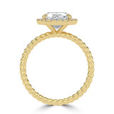 Oval Lab Created Diamond Oval Halo with Twisted Band Halo Engagement Ring in Yellow Gold (MVSLG1643-Y)