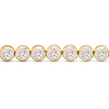 2 1/2 CTW Round Lab Created Diamond  Bezel Set Tennis Bracelet in 14K Yellow Gold (MD260028)