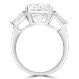 5 5/8 CTW Oval Lab Created Diamond Three-Stone Engagement Ring in 14K White Gold (MDR260002)