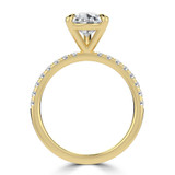 Pear Lab Created Diamond Solitaire with Accents Engagement Ring in Yellow Gold (MVSLG1650-Y)