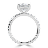Pear Lab Created Diamond Solitaire with Accents Engagement Ring in White Gold (MVSLG1719-W)