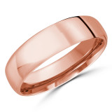 5.5 MM Modern Comfort Fit Classic Womens Wedding Band in Rose Gold (MDVBC0007-5.5MM-R)
