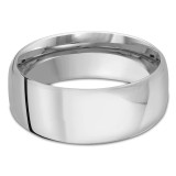 8.5 MM Modern Comfort Fit Classic Womens Wedding Band in White Gold (MDVBC0007-8.5MM-W)