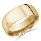 8.5 MM Modern Comfort Fit Classic Womens Wedding Band in Yellow Gold (MDVBC0007-8.5MM-Y)