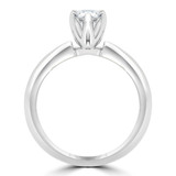 Round Lab Created Diamond 6-Prong Solitaire Engagement Ring in White Gold (MVSS1009-W)