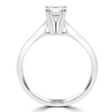 Princess Lab Created Diamond Solitaire Engagement Ring in White Gold (MVSS1013-W)