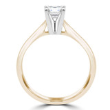Princess Lab Created Diamond Solitaire Engagement Ring in Yellow Gold (MVSS1013-Y)