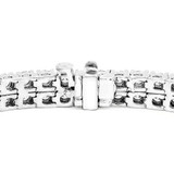 7 1/4 CTW Round Lab Created Diamond  Two-row Tennis Bracelet in 14K White Gold (MD260068)