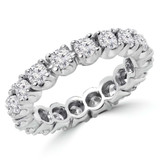 5/8 - 3/4 CTW Full Eternity Round Lab Created Diamond Anniversary Wedding Band Ring in White Gold (MVSAR1002-W)
