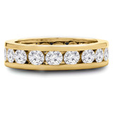 2 1/2 - 3 1/4 CTW Channel Set Full Eternity Round Lab Created Diamond Anniversary Wedding Band Ring in Yellow Gold (MVSAR1007-Y)