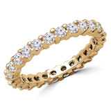 1 - 1 1/6 CTW Full Eternity Round Lab Created Diamond Anniversary Wedding Band Ring in Yellow Gold (MVSAR1011-Y)