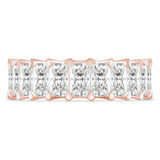 5 4/5 to 7 1/3 CTW Full Eternity Radiant Lab Created Diamond Anniversary Wedding Band Ring in Rose Gold (MVSAR1014-R)