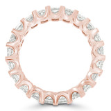 5 4/5 to 7 1/3 CTW Full Eternity Radiant Lab Created Diamond Anniversary Wedding Band Ring in Rose Gold (MVSAR1014-R)
