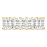 5 4/5 to 7 1/3 CTW Full Eternity Radiant Lab Created Diamond Anniversary Wedding Band Ring in Yellow Gold (MVSAR1014-Y)