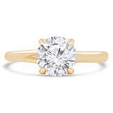 2 CT Round Lab Created Diamond  Trellis Solitaire Engagement Ring in 14K Yellow Gold (MD260073)
