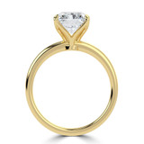 2 1/2 CT Radiant Lab Created Diamond  Solitaire Engagement Ring in 14K Yellow Gold (MD260075)