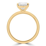 3 1/20 CT Oval Lab Created Diamond Solitaire Engagement Ring in 14K Yellow Gold (MDR260047)