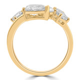 2 3/8 CTW Multi-Shaped Lab Created Diamond Pear Emerald Oval Round Cocktail Ring in 14K Yellow Gold (MDR260051)