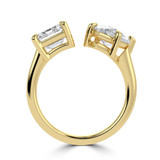 Pear Lab Created Diamond Split Toi et Moi Engagement Ring in Yellow Gold (MVSX1047-Y)