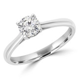 Round Diamond Solitaire Engagement Ring in White Gold (MVSS0041-W)