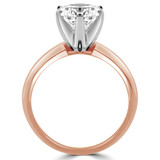 Round Lab Created Diamond Knife Edge 6-Prong Solitaire Engagement Ring in Rose Gold (MVSLG1013-R)