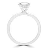 Round Lab Created Diamond Solitaire Engagement Ring in White Gold (MVSLG1190-W)