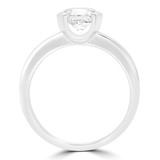 Round Lab Created Diamond Tension Set Solitaire Engagement Ring in White Gold (MVSLG1192-W)