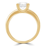 Round Lab Created Diamond Tension Set Solitaire Engagement Ring in Yellow Gold (MVSLG1192-Y)