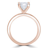 Round Lab Created Diamond Solitaire Engagement Ring in Rose Gold (MVSLG1269-R)