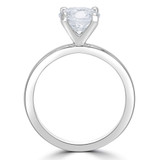 Round Lab Created Diamond Solitaire Engagement Ring in White Gold (MVSLG1269-W)