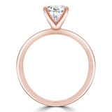 Round Lab Created Diamond Solitaire Engagement Ring in Rose Gold (MVSLG1270-R)