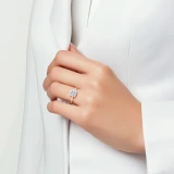 Princess Lab Created Diamond Hidden Halo Solitaire with Accents Engagement Ring in Rose Gold (MVSLG1311-R)