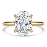 Oval Lab Created Diamond Solitaire Engagement Ring in Yellow Gold (MVSLG1331-Y)