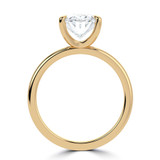 Oval Lab Created Diamond Solitaire Engagement Ring in Yellow Gold (MVSLG1331-Y)